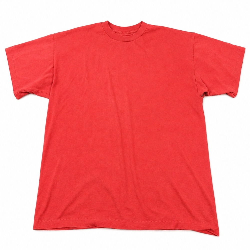 Vintage Fashion Gear Blank T Shirt USA Made Red Adult XL 48-50 Crew Neck